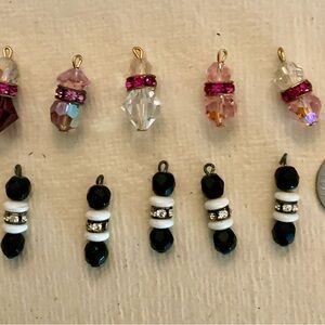 Only lot..10 vintage crystal drops